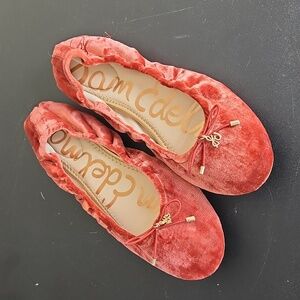 Sam Edelman Felicia velvet ballet flats, red